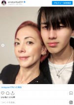 土屋アンナ、ハンサム過ぎる長男との2ショット※「土屋アンナ」インスタグラム