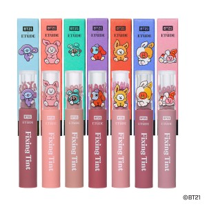 BT21×「エチュード」がコラボ！　うさぎの着ぐるみ姿をデザインしたティントなど登場