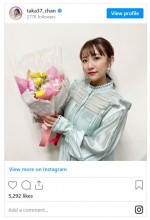 『バイキングMORE』に感謝した高橋みなみ　※「高橋みなみ」インスタグラム