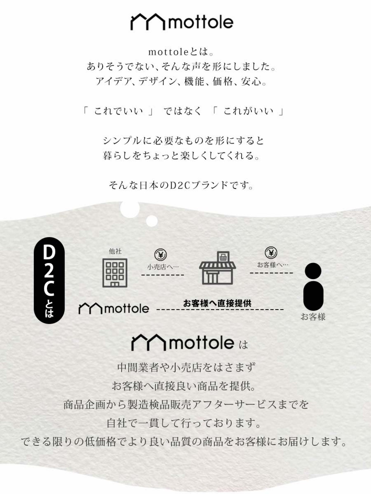 「mottole ランドリーバスケット 2段」