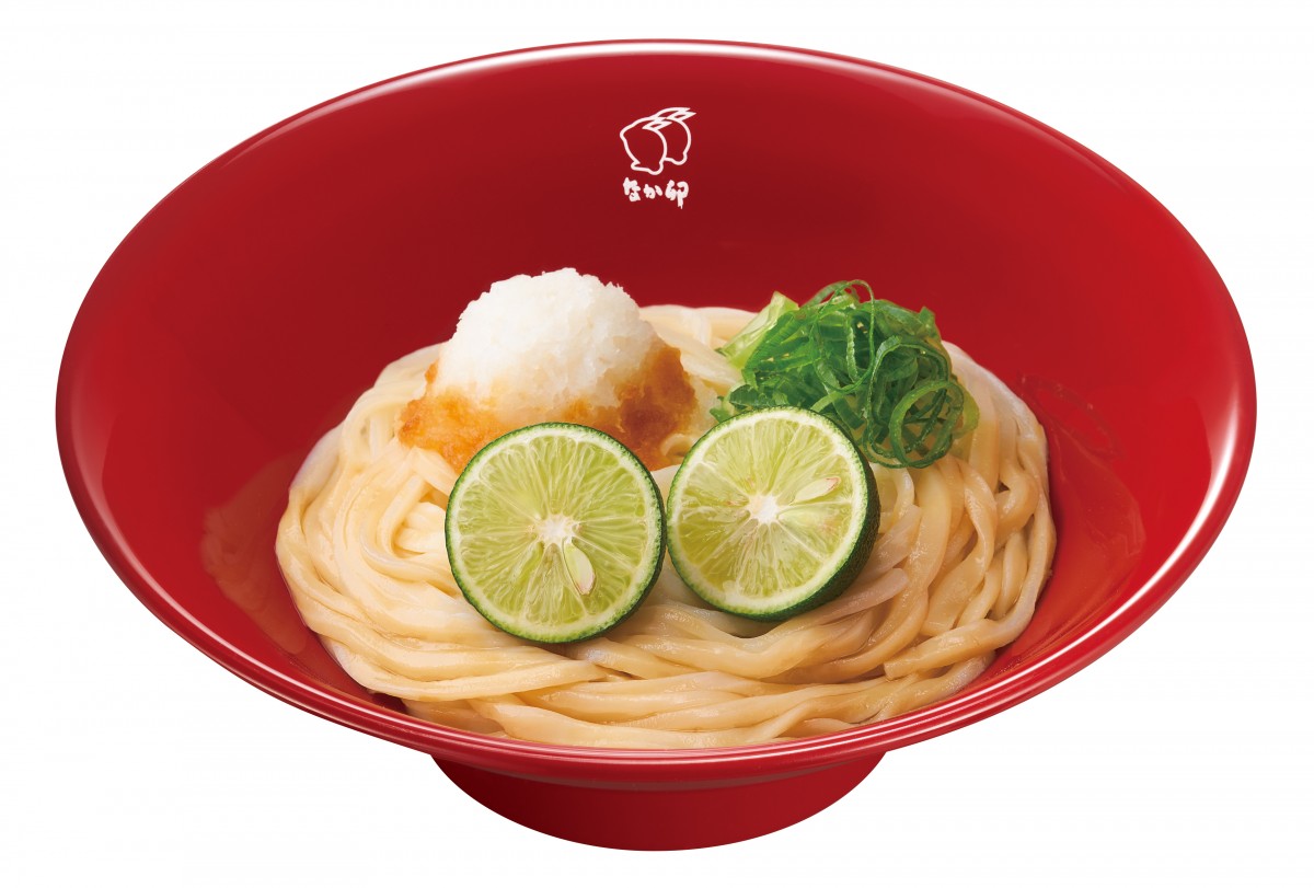 なか卯「すだちおろしうどん」今年も登場！　すだち“まるごと1個”使用した夏らしい一品