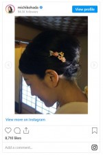 羽田美智子の着物姿　※「羽田美智子」インスタグラム