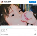 「ちびかとし」幼少期の加藤史帆　※「加藤史帆」インスタグラム