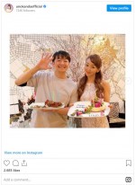 弟・伸一郎と合同のお誕生日会の様子　※「神田うの」インスタグラム