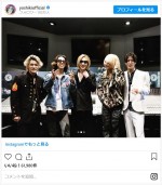 YOSHIさんを追悼したYOSHIKI ※「YOSHIKI」インスタグラム