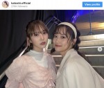 （左から）加藤史帆、山下美月　※「加藤史帆」インスタグラム