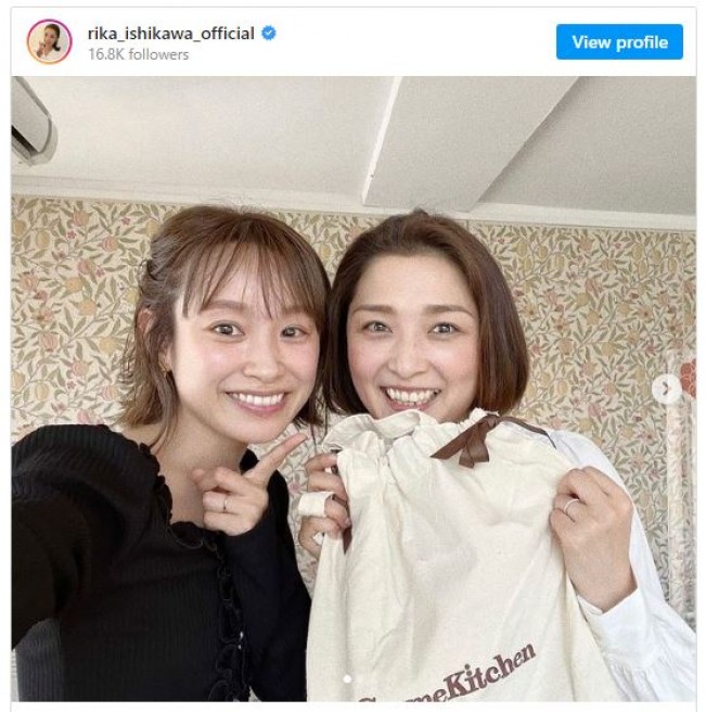 数年ぶりの再会！　高橋愛と　※「石川梨華」インスタグラム