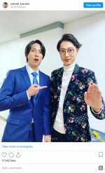 山下智久×金田哲が12年ぶりの再会 ※「はんにゃ・金田哲」インスタグラム