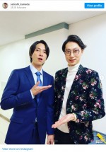 山下智久×金田哲が12年ぶりの再会 ※「はんにゃ・金田哲」インスタグラム