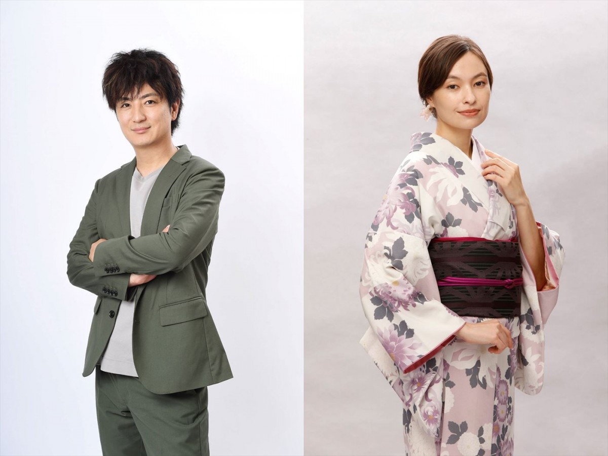 ドラマ『ちょい釣りダンディ』に出演する（左から）上地雄輔、太田莉菜