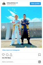 （左から）間宮祥太朗、満島真之介　※「満島真之介」インスタグラム