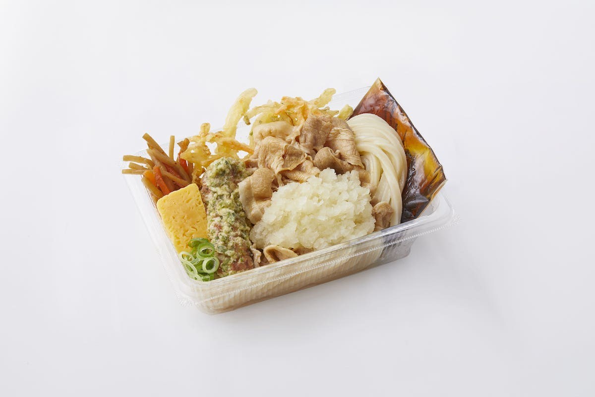 「豚しゃぶおろしうどん弁当」「いわし天うどん弁当」20220721