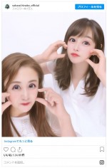 母娘のプリクラ2ショットを披露した桜井日奈子　※「桜井日奈子」インスタグラム