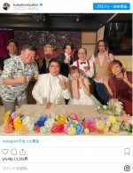 マヂカルラブリー・村上＆いとくとらの“披露宴リハーサル”オフショット　※「椿鬼奴」インスタグラム