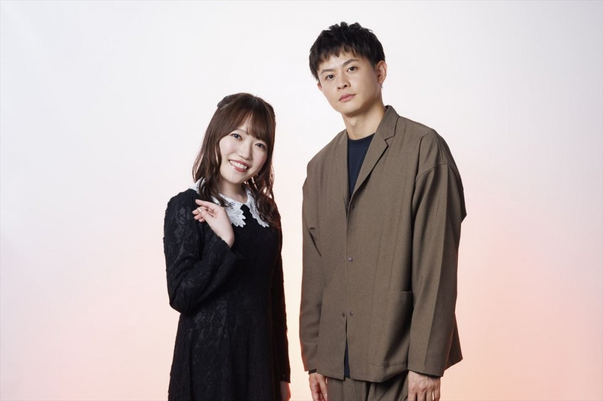 アニメ『火狩りの王』に出演する（左から）声優の久野美咲、石毛翔弥