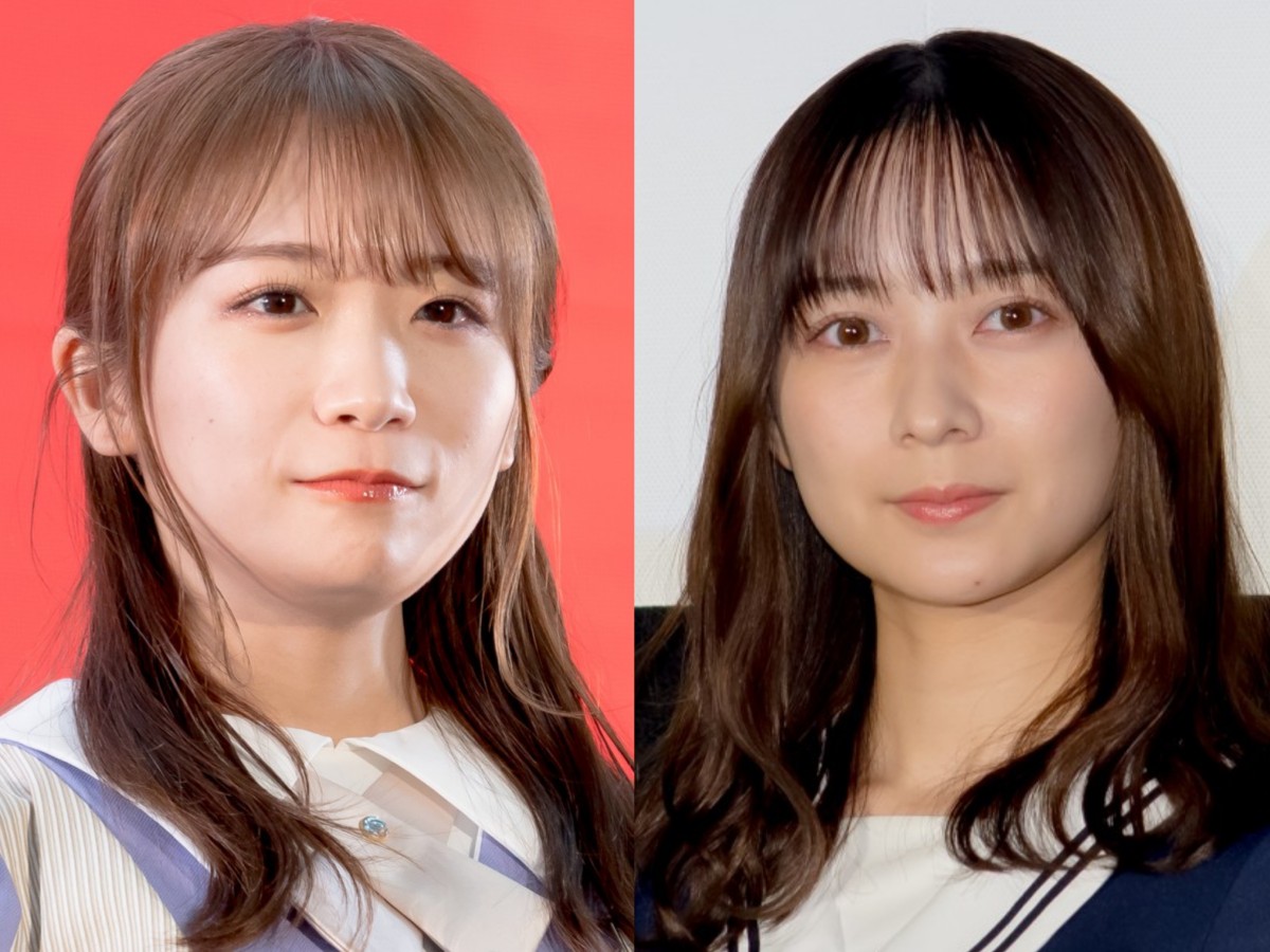 （左から）乃木坂46・秋元真夏、鈴木絢音