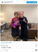 手越祐也、デヴィ夫人と2ショット　※「手越祐也」インスタグラム