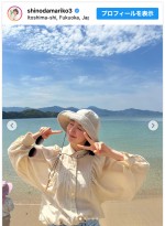 【写真】篠田麻里子、愛娘と地元・糸島のGWを満喫　ノーメイクな休日に「お肌本当に綺麗」と反響