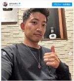 後藤祐樹、首元のタトゥー除去完了を報告　※「後藤祐樹」インスタグラム