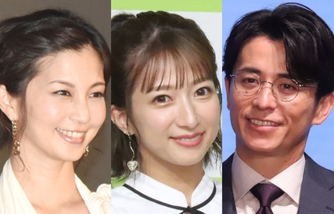 （左から）安田美沙子、辻希美、藤森慎吾