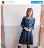 【写真】安田美沙子、「刺激的な撮影でした」40歳のセーラー服姿に反響「違和感なし」「永久保存」