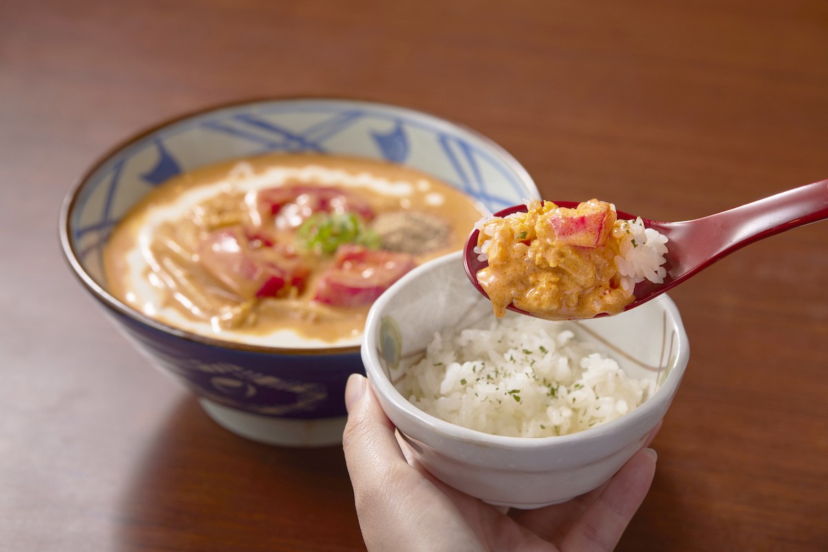 230418_豆乳仕立ての冷やしトマたまカレーうどん