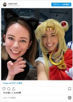 森泉、友人らとのハロウィンパーティーでセーラームーンコスプレを披露 ※「森泉」インスタグラム