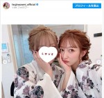 【写真】辻希美、高校生の長女とおそろい浴衣姿