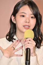 趣里、連続テレビ小説『ブギウギ』完成試写会・会見に登場