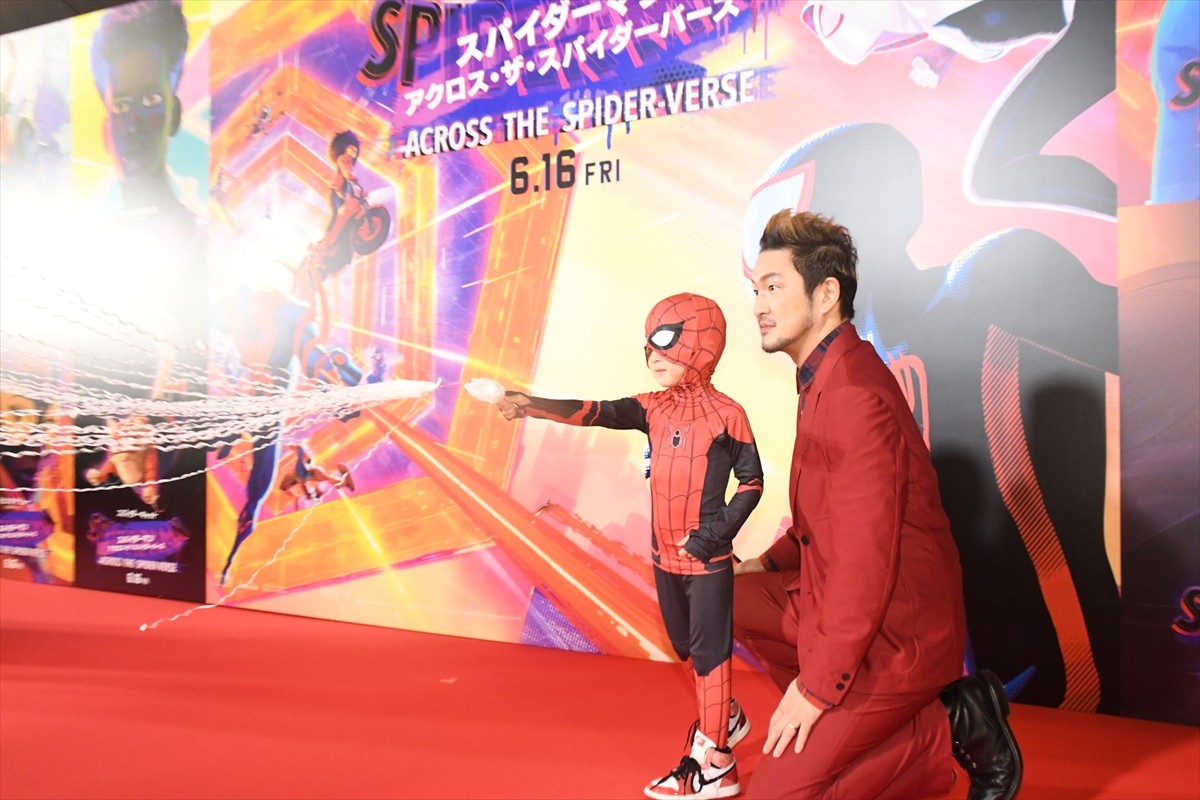 中村獅童、スパイダーマンのコスプレは今日限り!?　息子・陽喜くんの2代目襲名を宣言