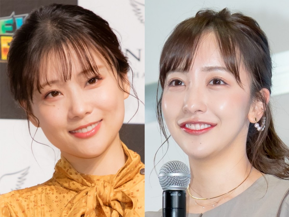 （左から）重盛さと美、板野友美