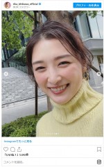 石川梨華、「大人百花」オフショット　※「石川梨華」インスタグラム