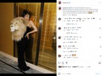 本物そっくりのライオンの頭を身に着けショーへ　※「カイリー・ジェンナー」インスタグラム