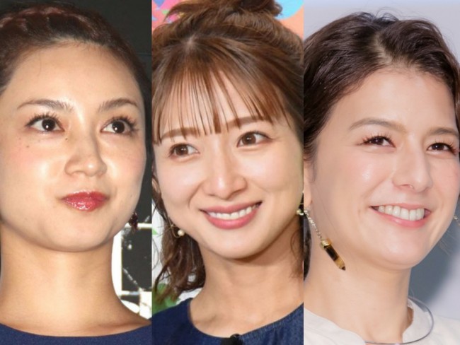 （左から）平愛梨、辻希美、スザンヌ