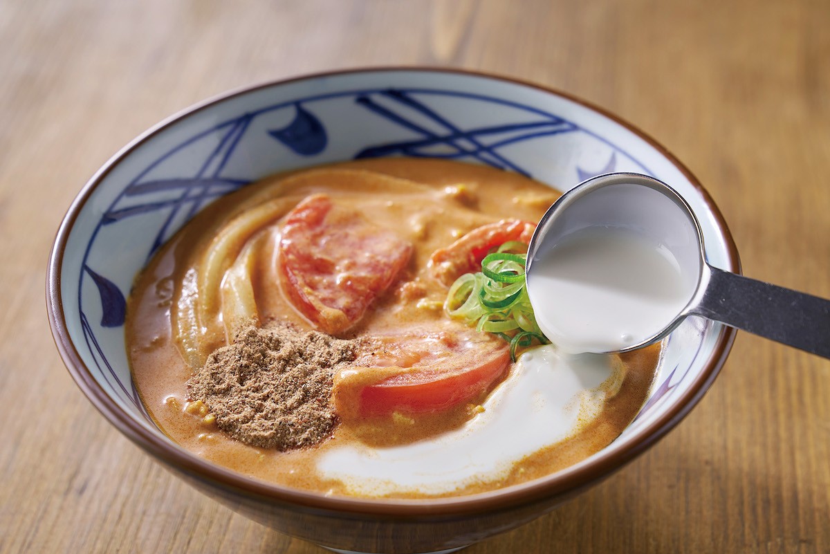 230418_豆乳仕立ての冷やしトマたまカレーうどん