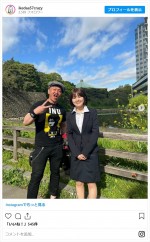 池田57CRAZY、娘・池田レイラの大学入学式へ　※「池田57CRAZY（完熟フレッシュ）」インスタグラム