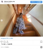 木村文乃の浴衣姿　※「木村文乃マネージャー」インスタグラム