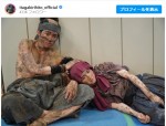 【写真】板垣李光人、山田裕貴の膝を枕にした大河オフショットを公開　ファン「忠勝に甘えてる直政も良きですね」