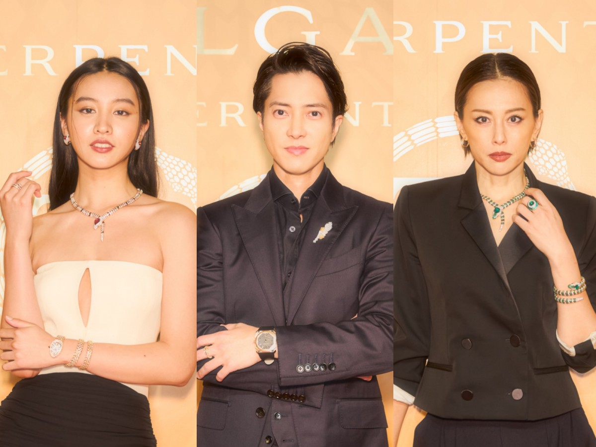 山下智久、米倉涼子、Kōki,ら、ブルガリのアイテムでドレスアップ　華やかな姿で記念パーティに