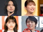 （左上から時計回りで）山崎賢人、伊藤沙莉、羽生結弦、西野七瀬