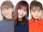 第9位はAKB48（担当期間9年）　※写真は柏木由紀、指原莉乃、峯岸みなみ