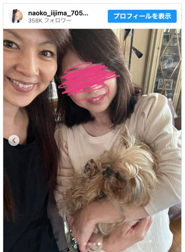 口元がソックリな飯島直子と姉の2ショット　※「飯島直子」インスタグラム