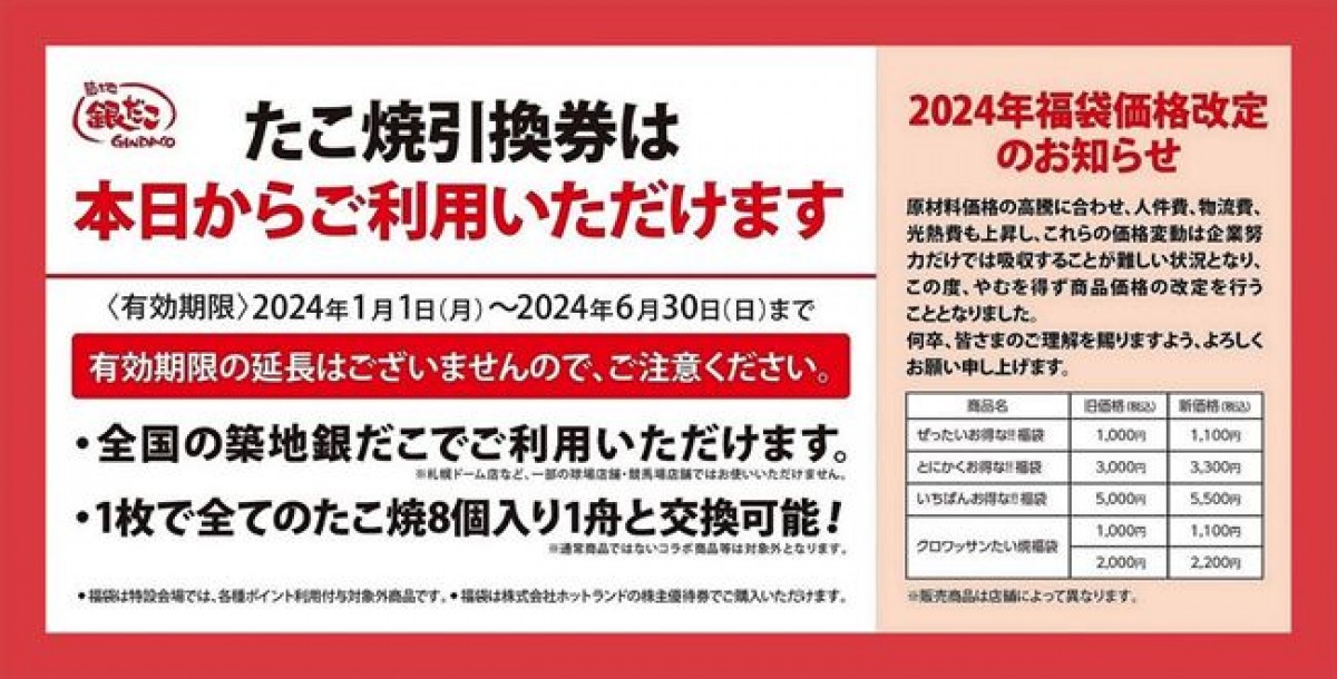 20231215 築地銀だこ「福袋」