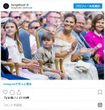 ヴィクトリア皇太子の誕生日を祝うコンサートにて　※「スウェーデン王室」インスタグラム