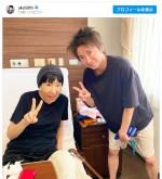 和田アキ子、お見舞いにきた藤原竜也と2ショット　※「和田アキ子」インスタグラム