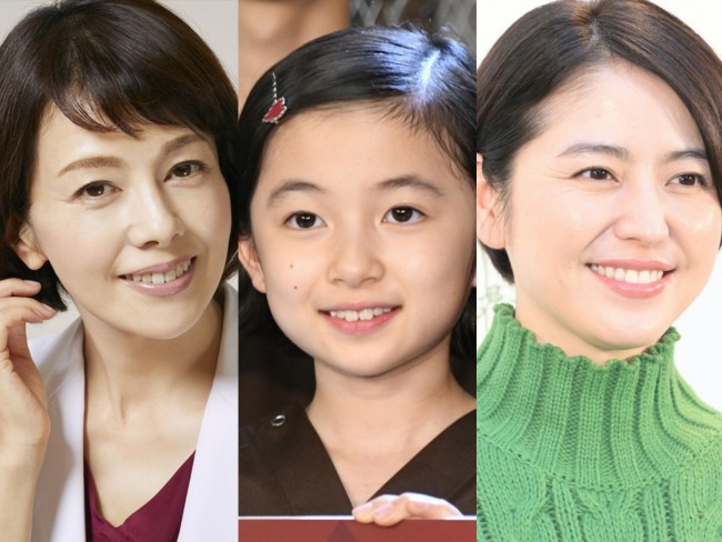 （左から）沢口靖子、白山乃愛、長澤まさみ