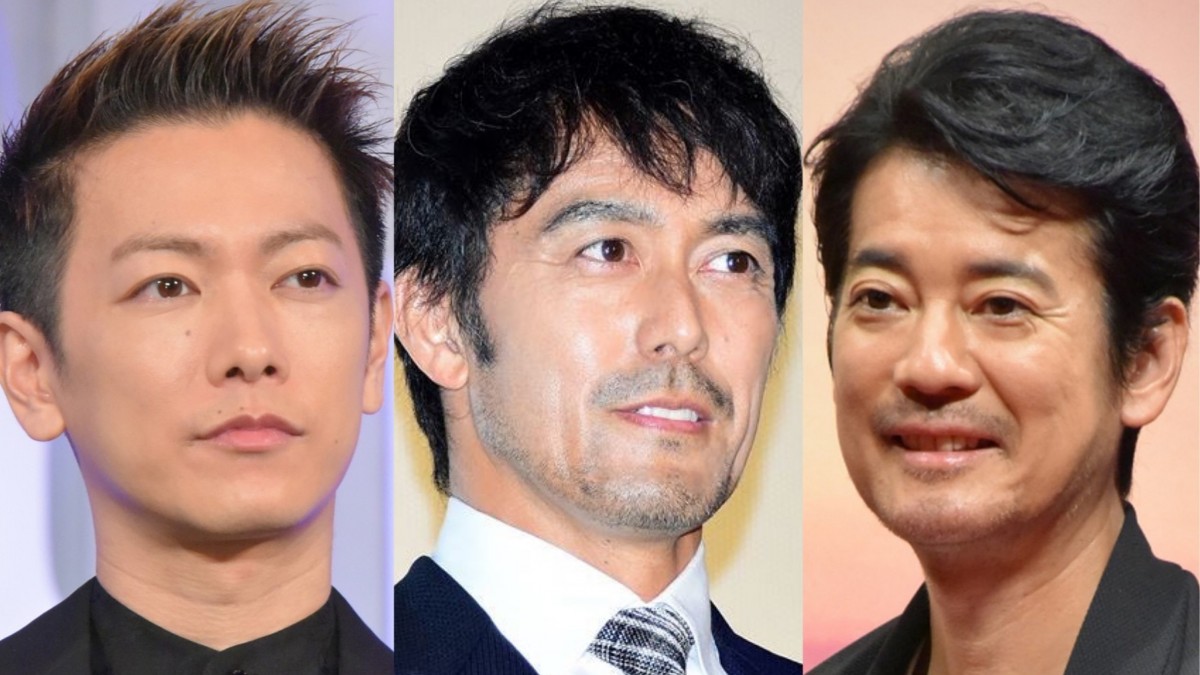 （左から）佐藤健、阿部寛、唐沢寿明