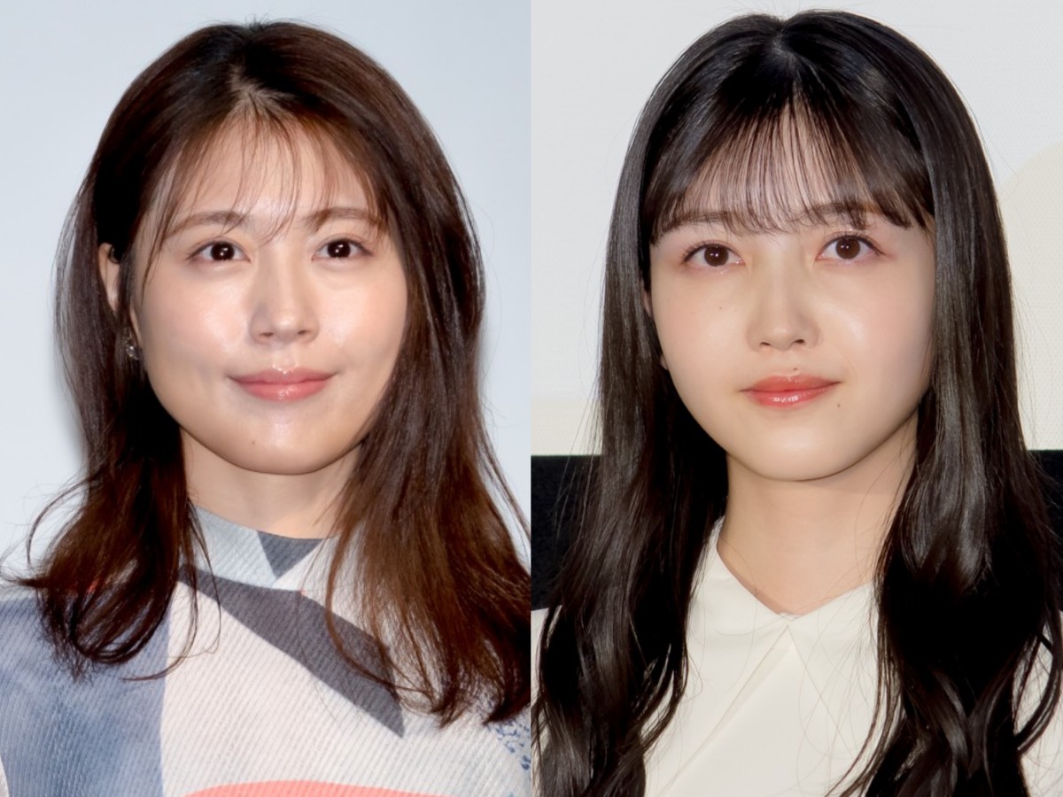 （左から）有村架純、乃木坂46・久保史緒里