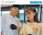 元モー娘。・新垣里沙、お揃いTシャツでの夫婦トレーニングが「かわいすぎ」と反響