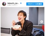 【写真】竹内涼真、誕生日ケーキを豪快にガブリ「可愛すぎるーー！」